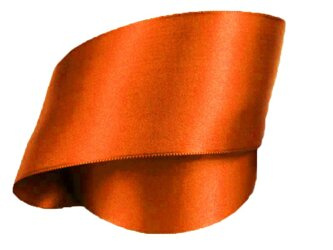 Wstążka 60mm atłas rdza ciemna