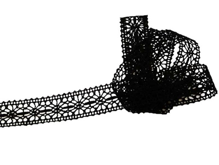 Wstawka 1,5cm bawełniana czarna