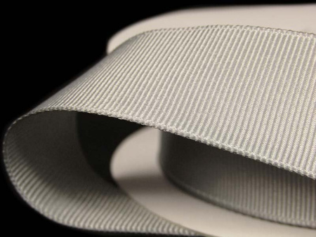 Taśma 21mm ryps poliestrowa popiel