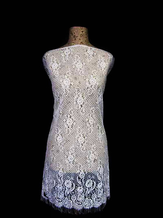 Koronka 85cm stabilna biała