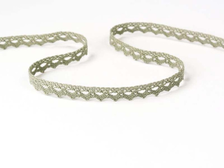 Koronka 0,8cm bawełniana len ciemny