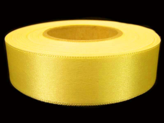 Wstążka 24mm atłas bladożółta