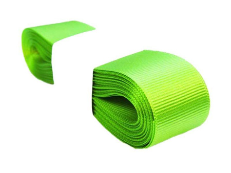 Taśma 25mm ryps poliester neon zielona