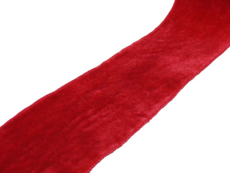Aksamitka 50mm dwustronna czerwona