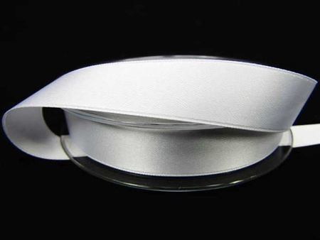 Wstążka 16mm atłas biała