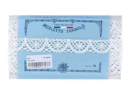 Koronka 3cm bawełniana biała