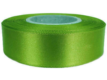 Wstążka 24mm atlas oliwka świeża