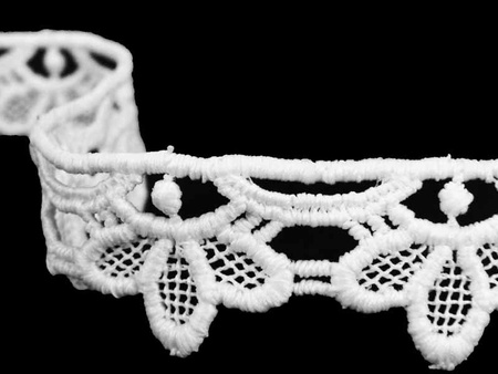 Koronka 2cm gipiurowa biała