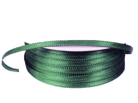 Wstążka 3mm atłas zielona butelka