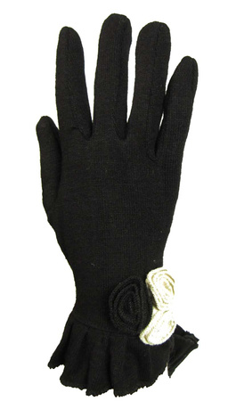Rękawiczka WEŁNA damska czarna