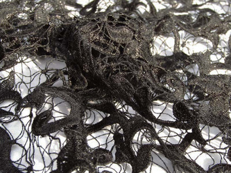 Koronka gipiurowa czarna