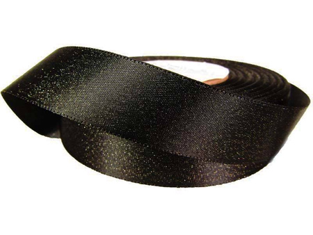 Wstążka 24mm atłas REXOR czarna