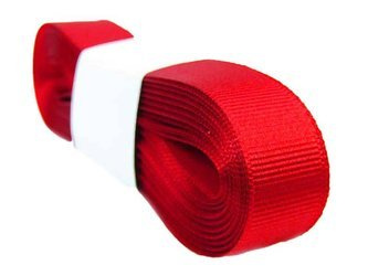 Taśma 15mm ryps poliestrowa czerwona