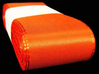 Wstążka 40mm tafta ciemnopomarańczowa