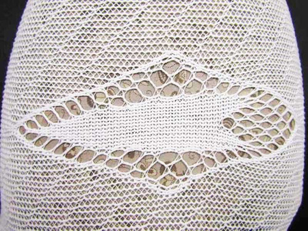 Koronka 120cm bawełniana klockowa biała