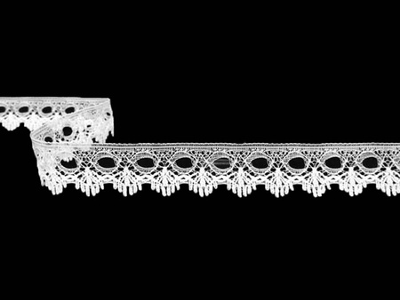 Koronka 1,7cm stabilna biała