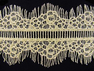 Wstawka 9cm gipiurowa jasnozłota