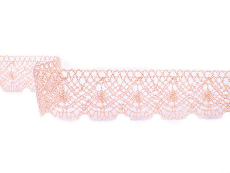Koronka 3,2cm bawełniana pudrowy róż