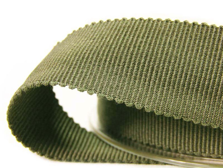 Taśma 25mm ryps bawełniana khaki