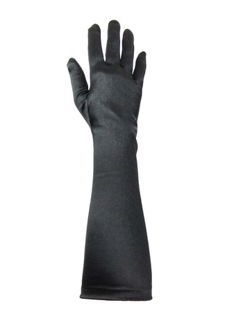 Rękawiczka satyna 38cm czarna