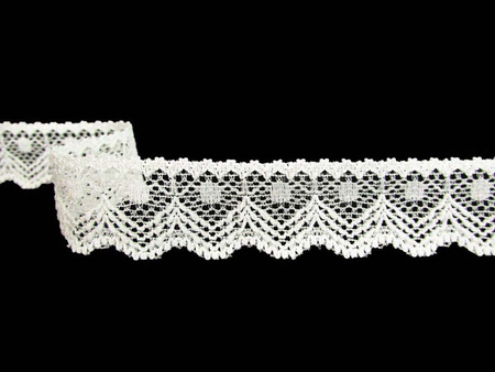 Koronka 1,8cm elastyczna biała