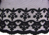 Koronka 15cm tiulowa czarna