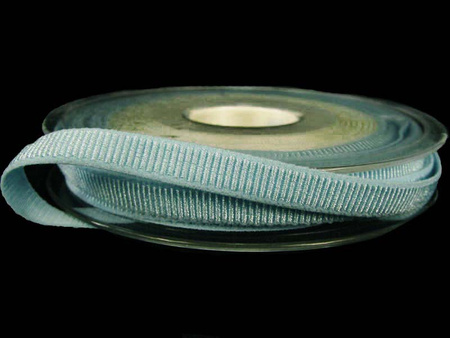 Taśma 8mm ryps elastyczna antyczny niebieski