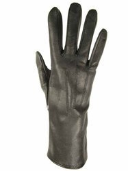 Rękawiczka męska SKÓRA nieocieplana czarna