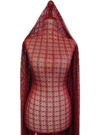 Koronka elastyczna bordo