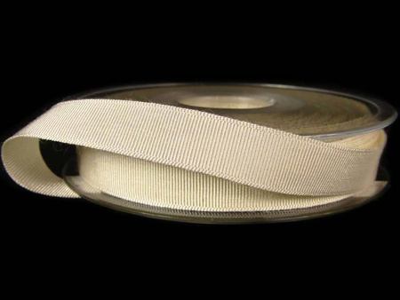 Taśma 14mm ryps bawełniano-poliamidowa ecru