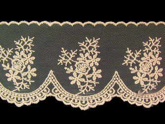 Koronka 7,5cm tiulowa natural