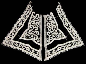 Kołnierzyk damski gipiura biały