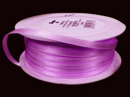 Wstążka 3mm atłas wrzos