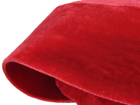 Aksamitka 50mm dwustronna czerwona