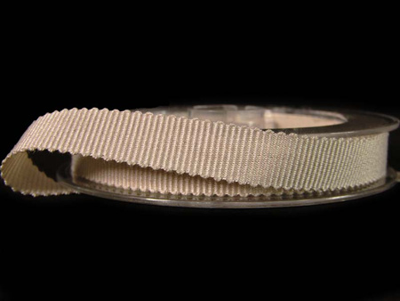 Taśma 10mm ryps bawełniana natural