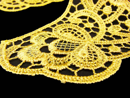 Kołnierzyk damski gipiura złoty