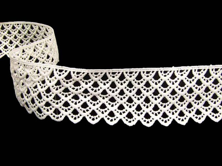 Koronka 6cm gipiurowa poly kość słoniowa