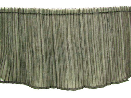 Taśma 14cm falbana PLISA popiel ciemny