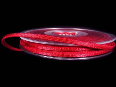 Taśma 3mm elastyczna SPAGHETTI czerwona