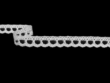 Koronka 0,9cm bawełniana jasny popiel