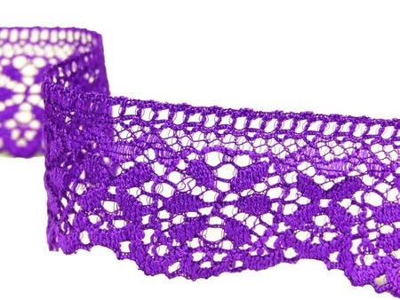 Koronka 3cm elastyczna fiolet