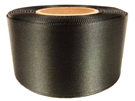 Wstążka 50m atłas grafit