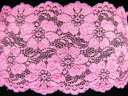 Wstawka 15cm elastyczna róż