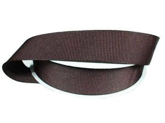 Taśma 21mm ryps poliestrowa brąz