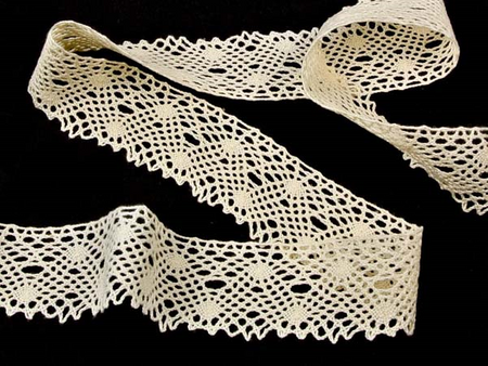 Koronka 4,3cm bawełniana naturalna