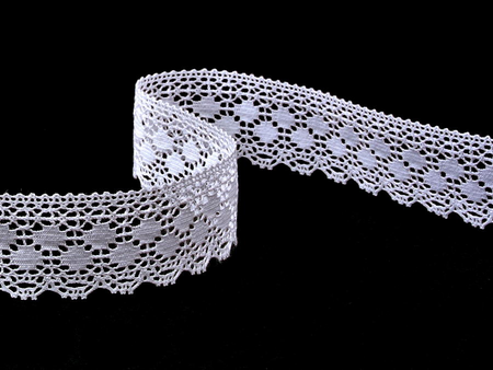 Koronka 2,7cm bawełniana biała
