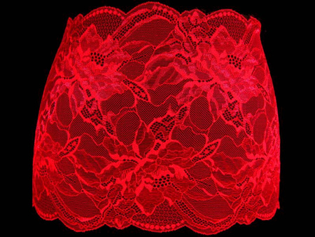 Wstawka 24cm elastyczna czerwona