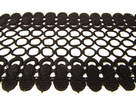 Wstawka 10cm gipiurowa poly czarna