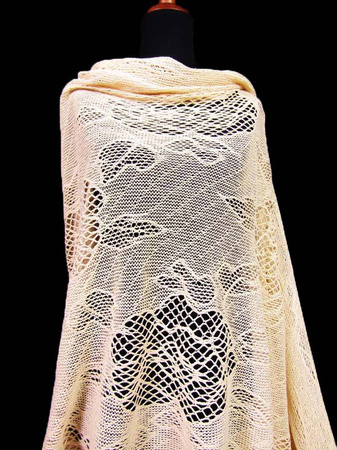 Koronka 140cm bawełniana natural