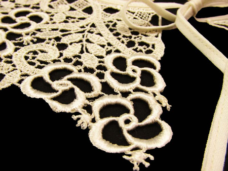 Kołnierzyk damski gipiurowy ecru